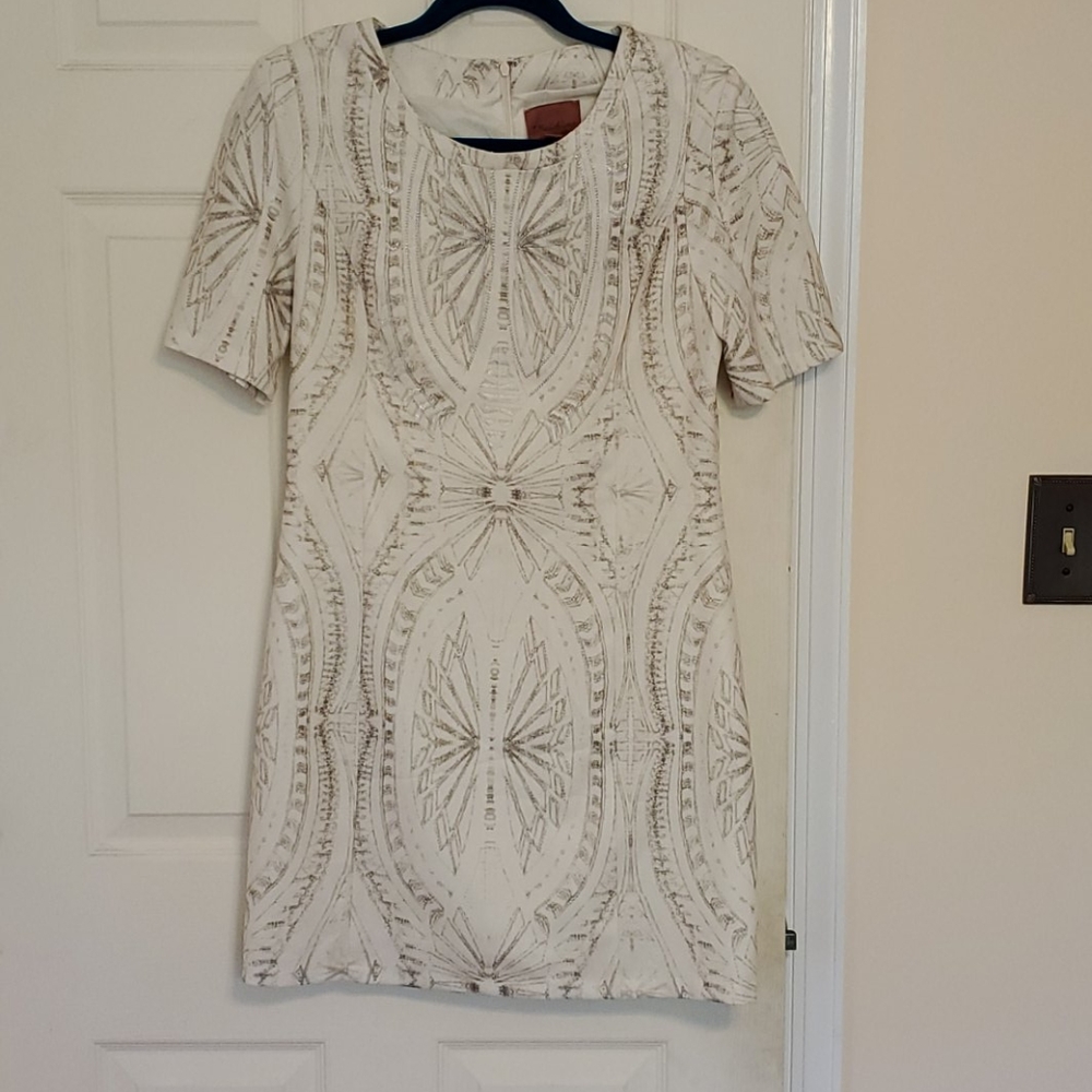 I.Madeline cream short sleeve dress